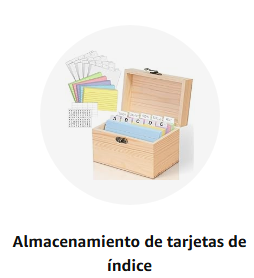 Almacenamiento de tarjetas de índice