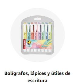 Bolígrafos, lápices y útiles de escritura