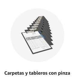 Carpetas y tableros con pinza