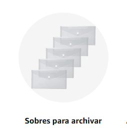 Sobres para archivar