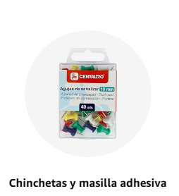 Chinchetas y masillas adhesiva