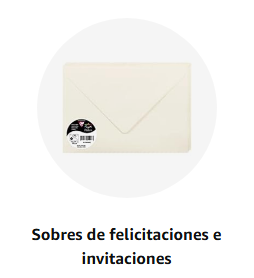 Sobres de felicitaciones e invitaciones